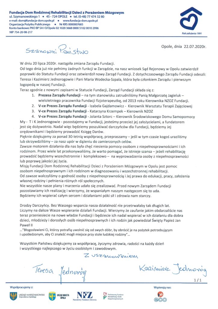 List Fundatorów