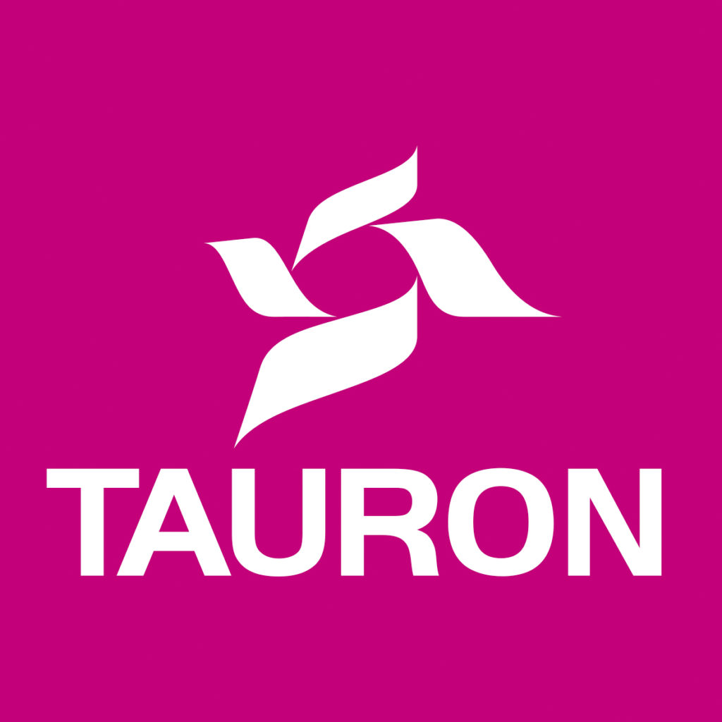 TAURON LOGO PROMOCYJNE PIONOWE CS4