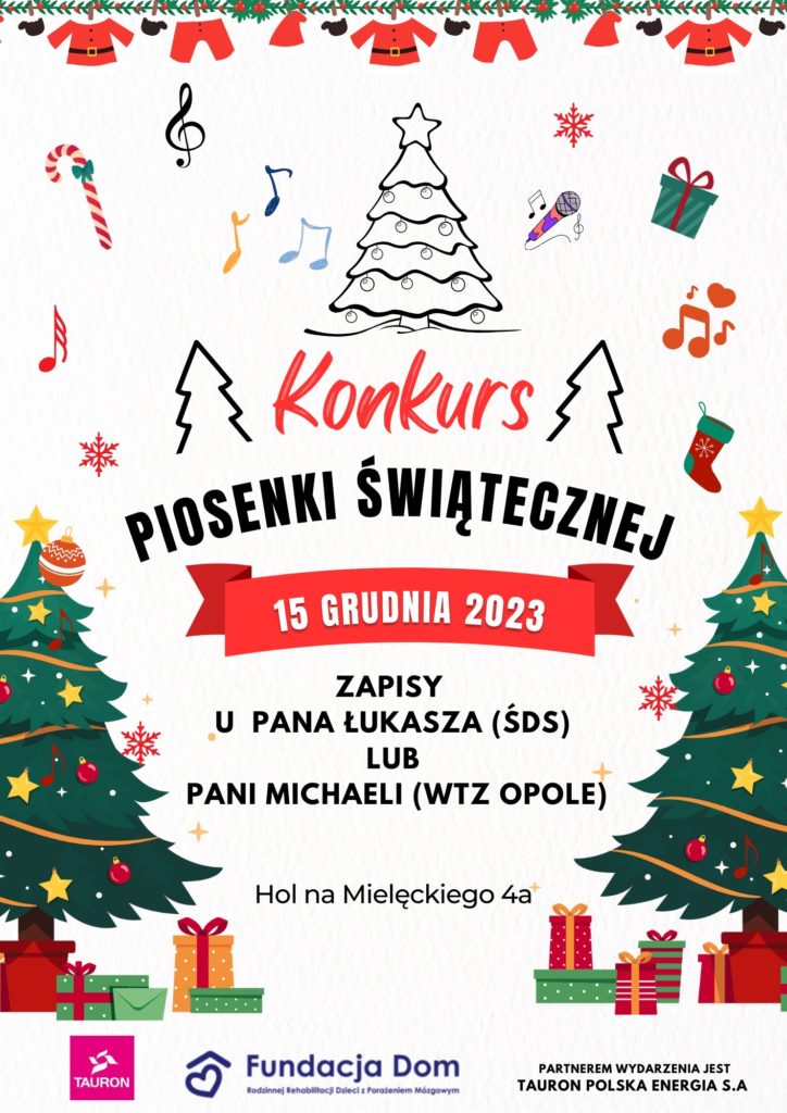 plakat konkurs piosenki wi tecznej