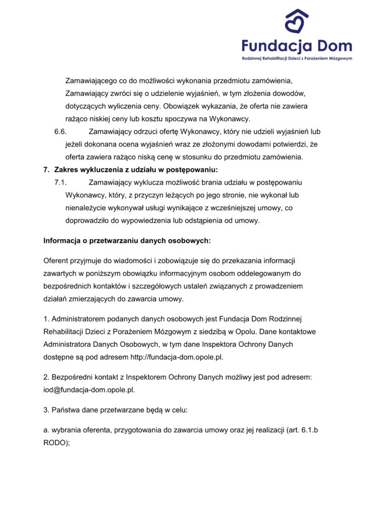 zapytanie ofertowe na wiadczenie us ug sprz tania sig3