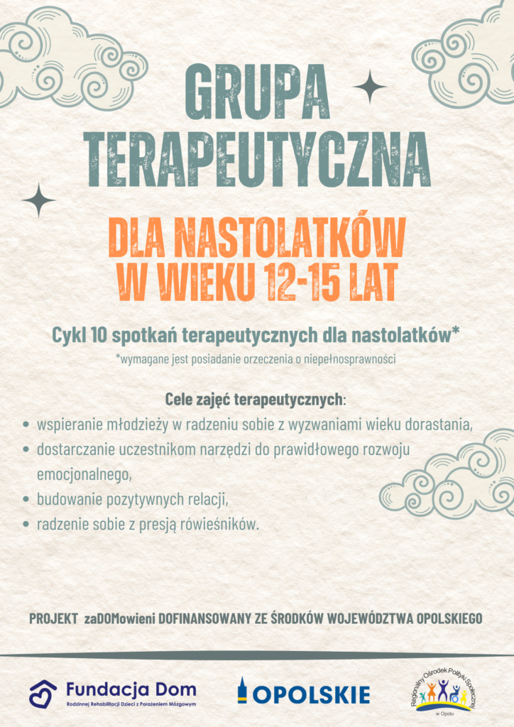 grupa terapeutyczna dla m odzi y