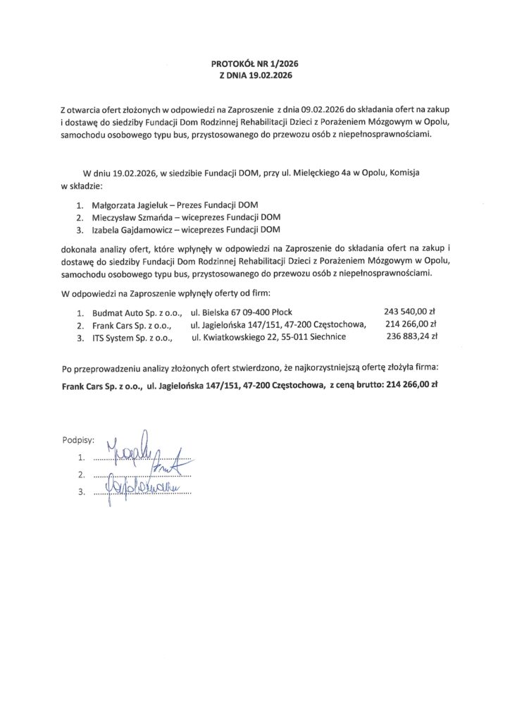 protok nr 1 2026 z dnia 19 02 2026