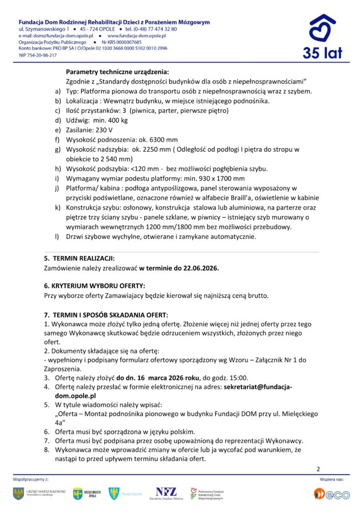 zaproszenie do sk adania ofert 2