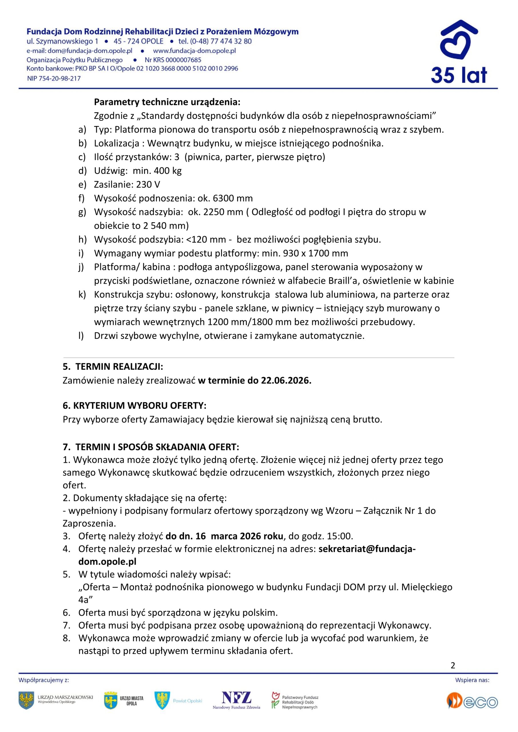 zaproszenie do sk adania ofert 2