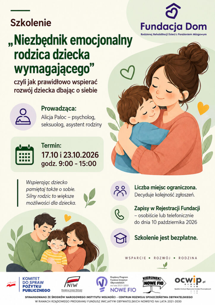Szkolenie rodzica dziecka wymagającego