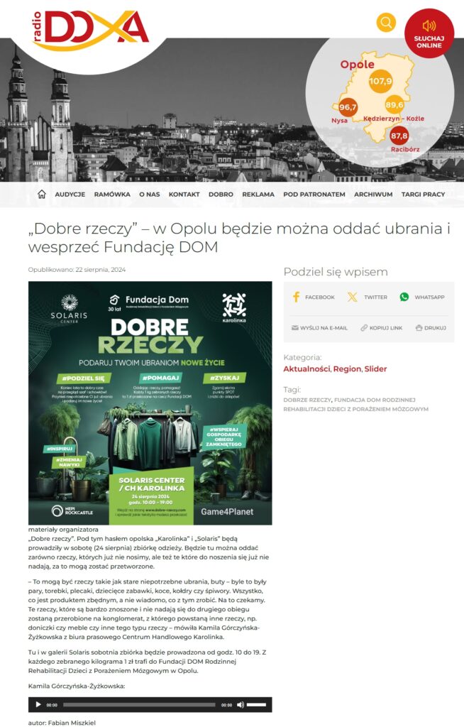 20240822 Radio Doxa tresc