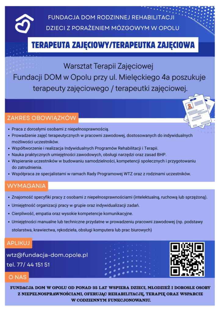 terapeuta zaj ciowy wtz