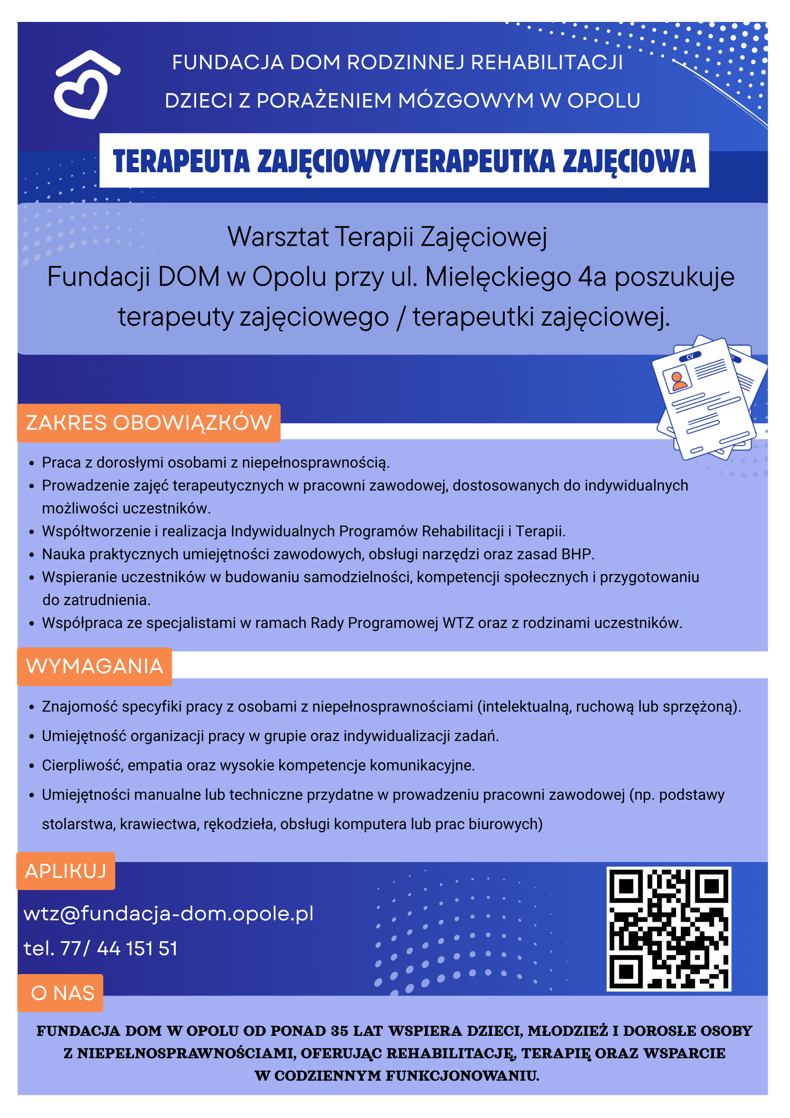 terapeuta zaj ciowy wtz